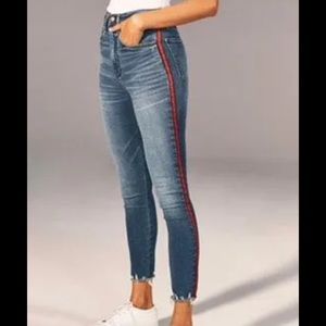 Abercrombie & Fitch “ultra high rise super skinny ankle”